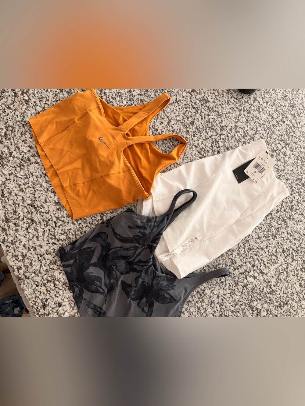 Bundle of workout clothes